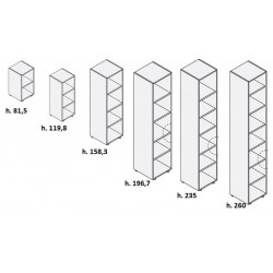 Libreria a GIORNO lungh. cm 45x44,5x varie altezze