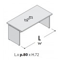 Scrivania per bancone lungh. cm 120-140-160-180